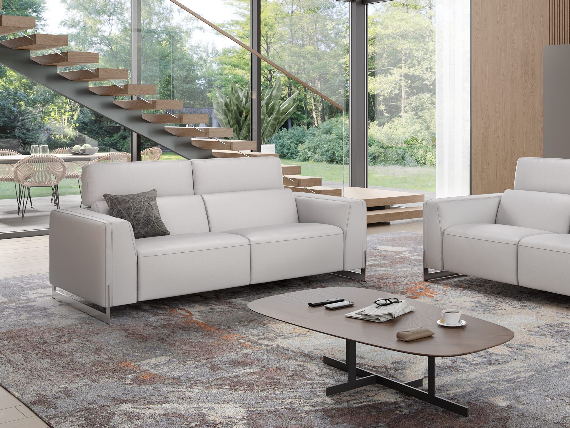 3-местный кожаный диван Sofanella Amelia ARCH-00100221 - Вид №4