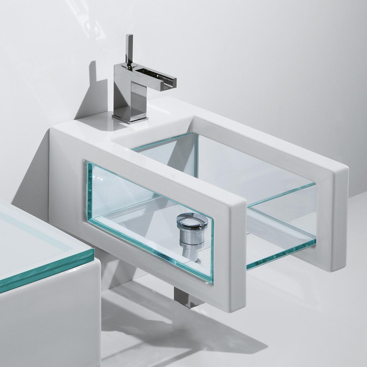 GLBISO1 Подвесное биде настенное GSG CERAMIC GLASS - Вид №5