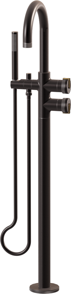 E-11554-R1GM-L1VBB-GM Смеситель напольный отдельностоящий (внешняя часть) GRAFF MOD+