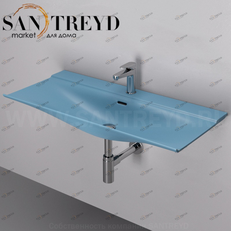 THL00238 Подвесная раковина настенная прямоугольная ArtCeram TheOne