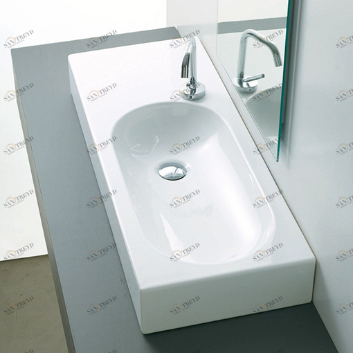 OV090DX101 Подвесная раковина настенная овальная Disegno Ceramica  белая 