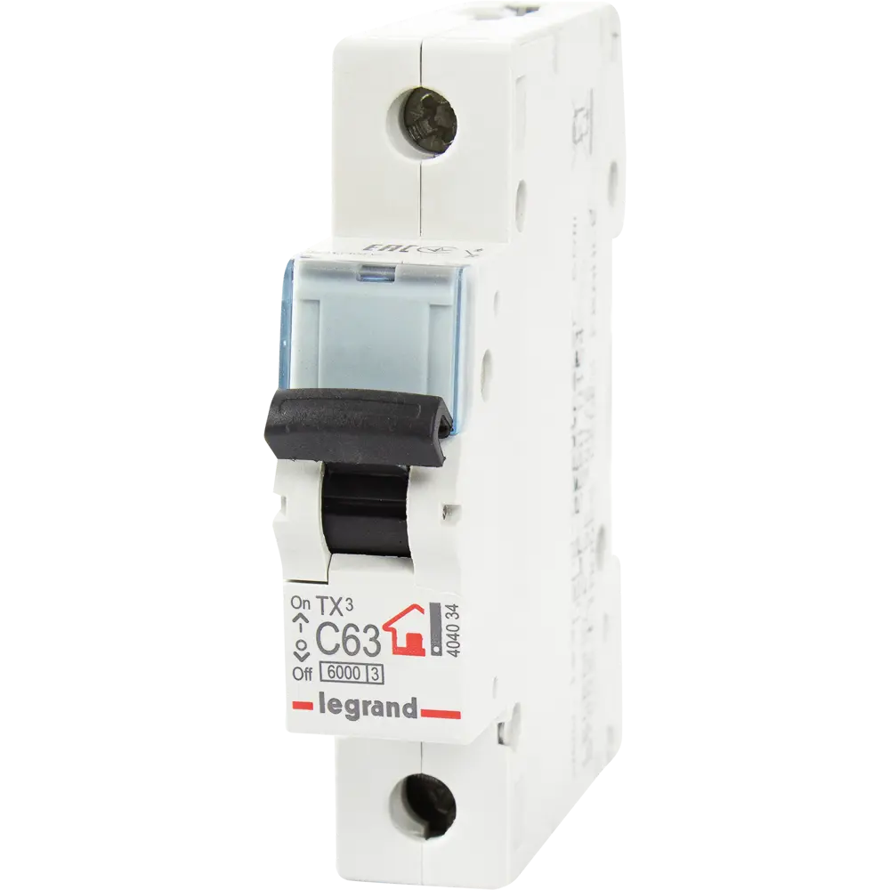 Автоматический выключатель Legrand TX3 63А для мощного электрооборудования 10305369 STLM-0000406