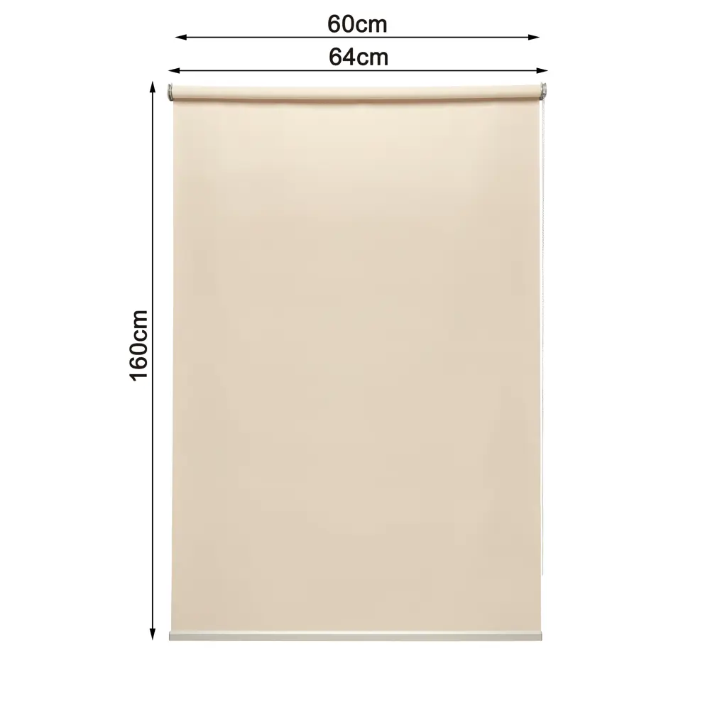 INSPIRE Belem - Рулонная штора блэкаут светло-бежевая 60×160 см 82689405 STLM-0034098 - Вид №2
