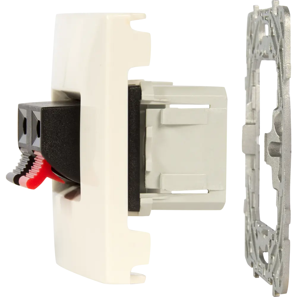 Аудио розетка встраиваемая Systeme Electric Unica, цвет бежевый 12514404 STLM-2150609 - Вид №6