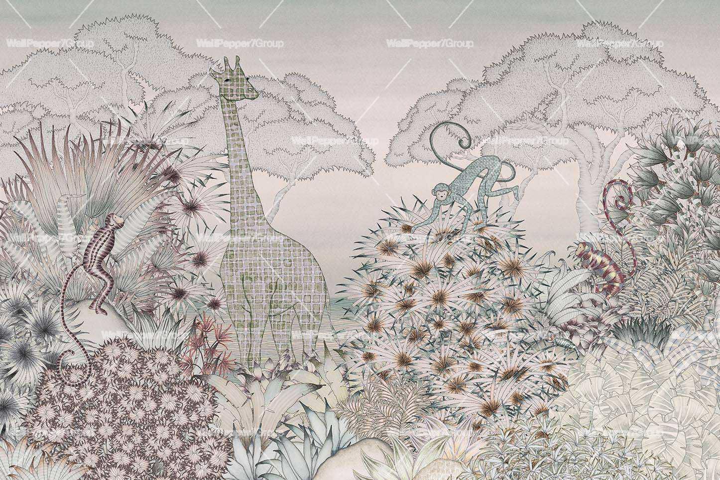 Обои для всех возрастов, ПВХ бесплатно, ЭКО, моющиеся WallPepper NAIVE ARCH-00137985 - Вид №2