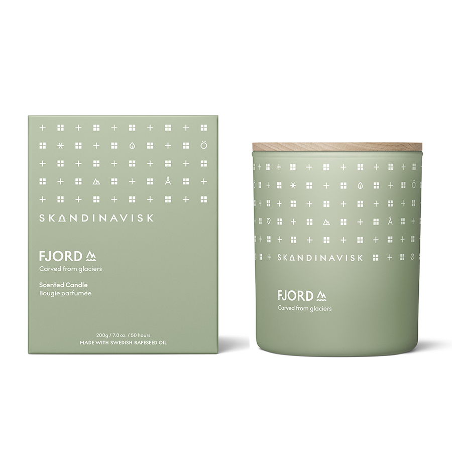 SK20101 Свеча ароматическая fjord с крышкой, 200 г (новая) S K A N D I N A V I S K 