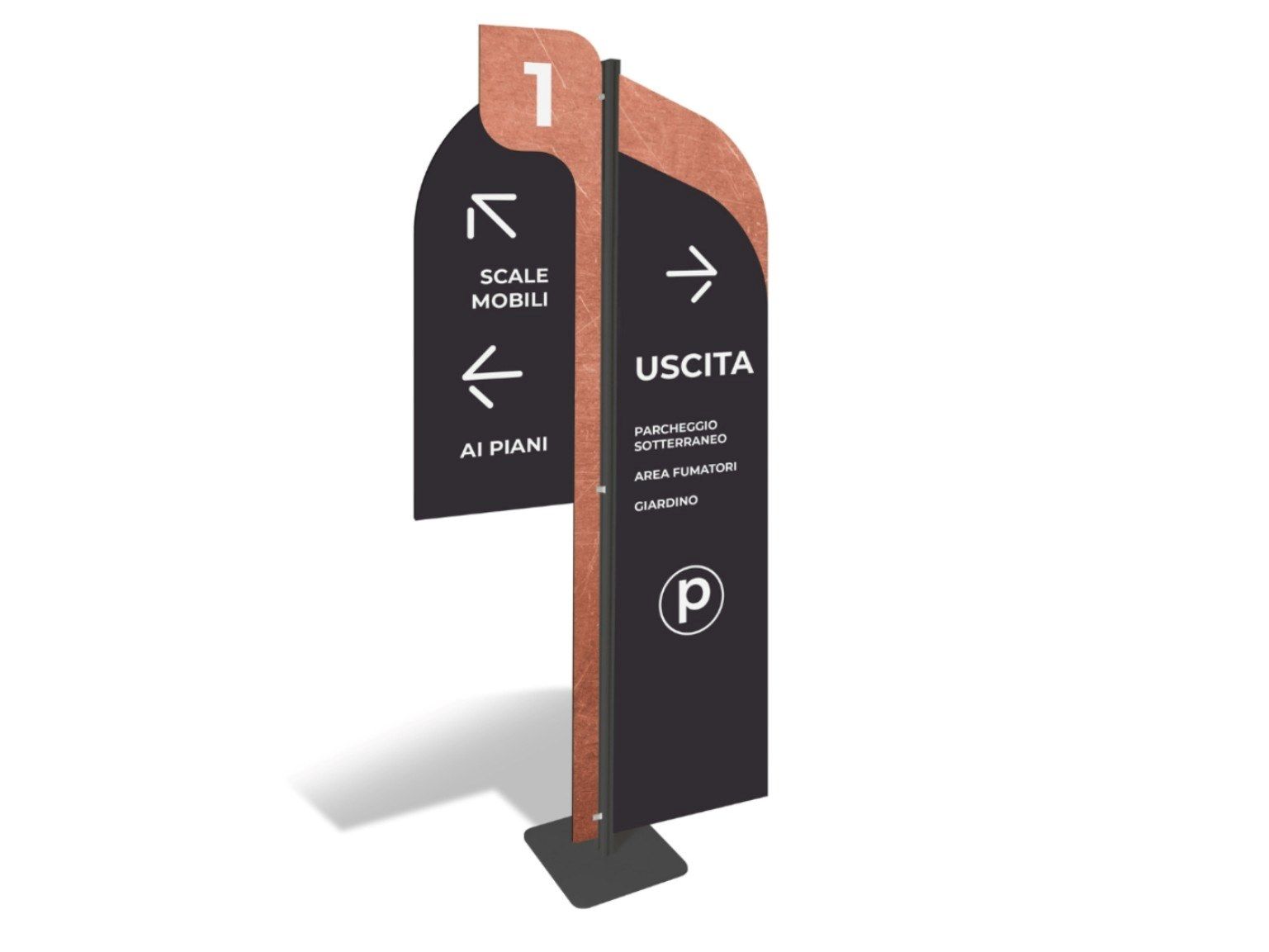 Самонесущий тотем для вывесок STUDIO T InUno ARCH-00063127 - Вид №1