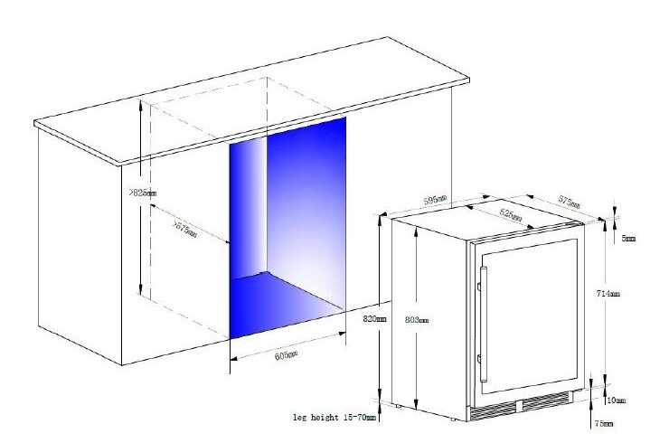 9094739 Винный шкаф LaSommeliere LSBU51DB2 черный STDN-0116745 - Вид №1