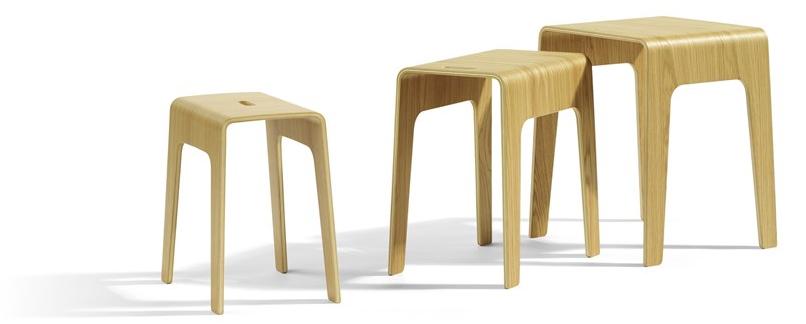 Blå Station Штабелируемый деревянный табурет Bimbo Bla Station sun-id-1459111 - Вид №4