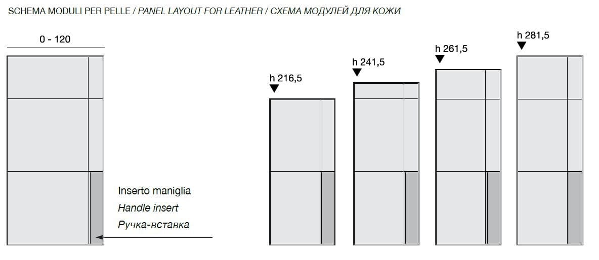 Кожаная раздвижная дверь Longhi Aluminiun Chic-Doors ARCH-00066349 - Вид №2