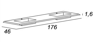 Мебель для ванной CEZARES BELLAGIO 175 Light Blue Stone - Вид №8