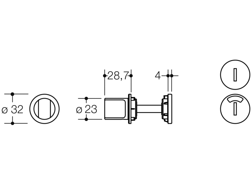 306PBXAMNR туалетная розетка HEWI System 111 | Polyamid  - Вид №1