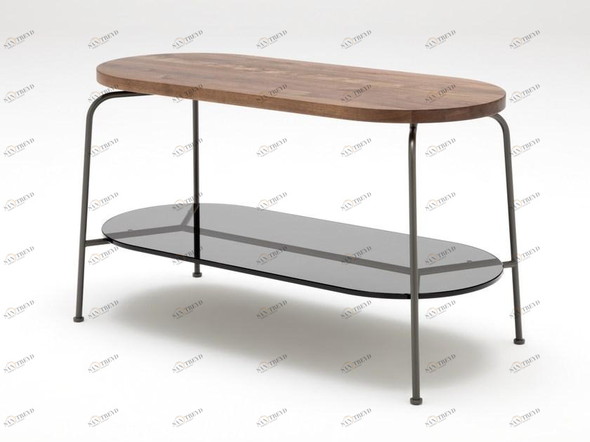 Rolf Benz Высокий овальный деревянный стол sun-id-1472155