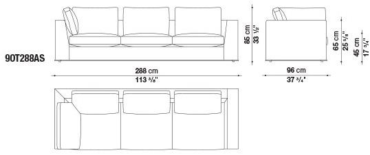 Maxalto Диван из ткани Otium sun-id-1372446 - Вид №19