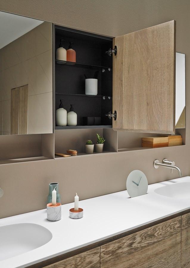 INBANI Модульная подвесная тумба под умывальник из дерева Strato sun-id-1401213 - Вид №2