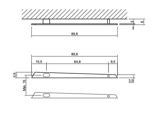 Настенный алюминиевый электрический полотенцесушитель Antoniolupi KATANA ARCH-00058977 - Вид №16