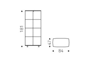Витрина со встроенным освещением Cattelan italia CONCERTO ARCH-00150036 - Вид №5
