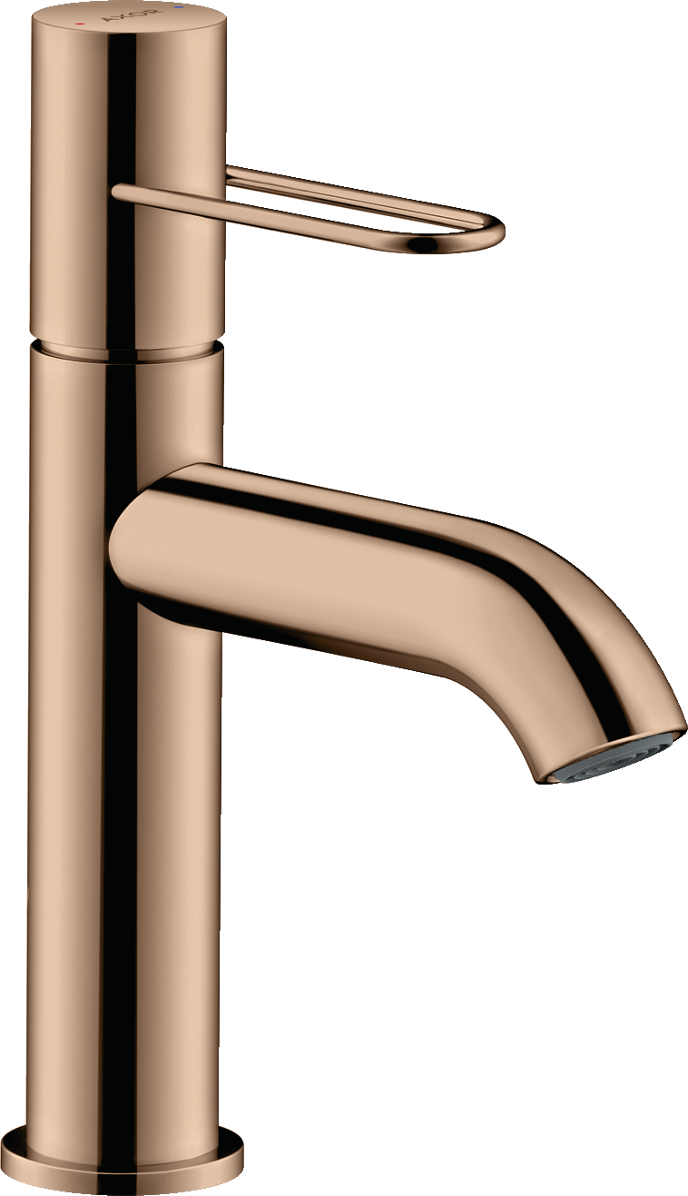 38026300 Смеситель для раковины 100, однорычажный, с петлевой ручкой и сливным гарнитуром AXOR UNO