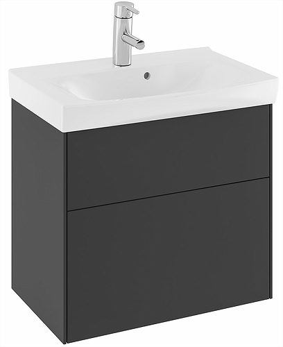 47433 IFO Sense тумба под умывальник с двумя ящиками, W = 600 мм, W1 = 622 мм, мол. - Вид №4