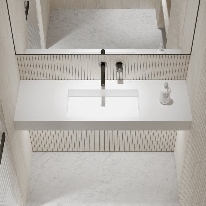 Прямоугольный подвесной умывальник из смолы LUSSO AURA ARCH-00101582 - Вид №14