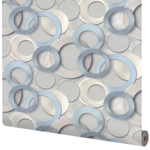 Обои флизелиновые Wall Decor Турин голубые 1.06 м 75156-26 85310434 STLM-2190456