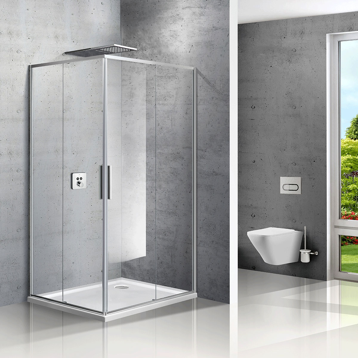 VSS-2SL8010CL-R Душевой уголок Vincea Slim Santreyd