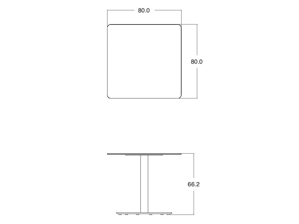 Керамический квадратный садовый стол TRIBÙ T-Table ARCH-00123919 - Вид №5