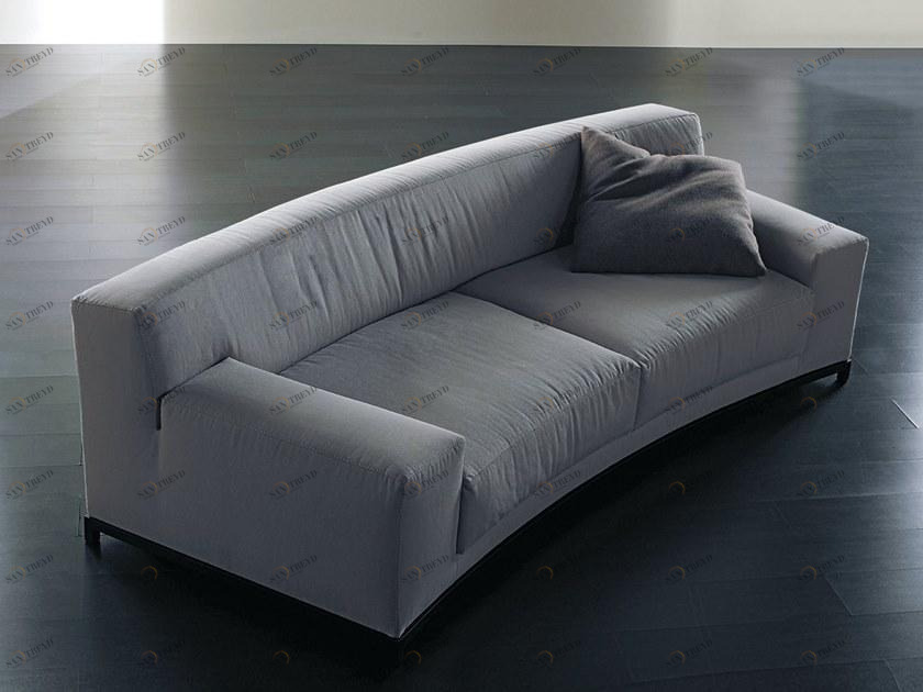 Meridiani Изогнутый диван из ткани Frieman sun-id-1499118