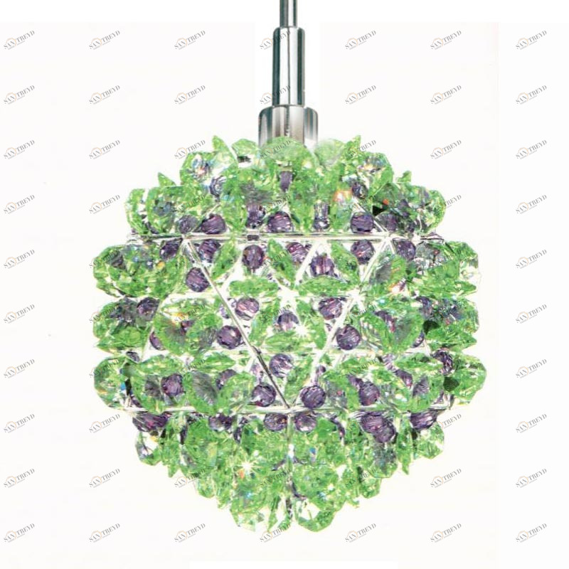 Подвесной светильник GD0404 SF S от Schonbek GD0404 SF S SCHONBEK ДИЗАЙНЕРСКИЕ 242880 Хром;зеленый 