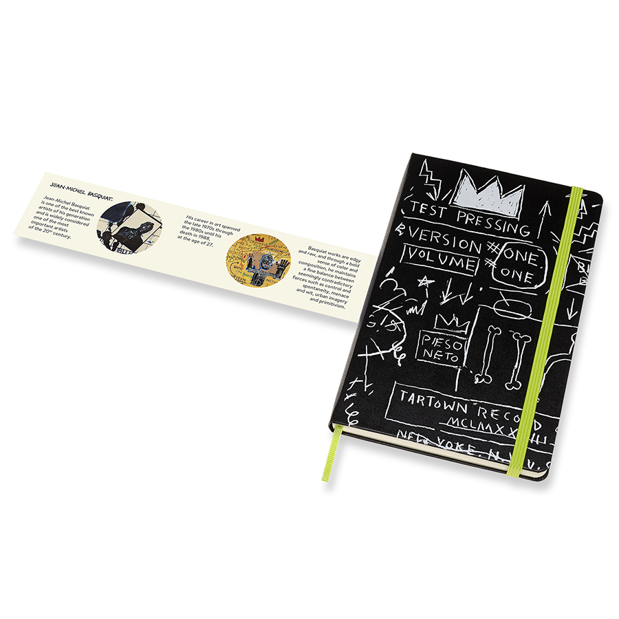 Блокнот Moleskine BASQUIAT Sketch Large 130х210мм 240стр. линейка твердая обложка черный 1127159 - Вид №5