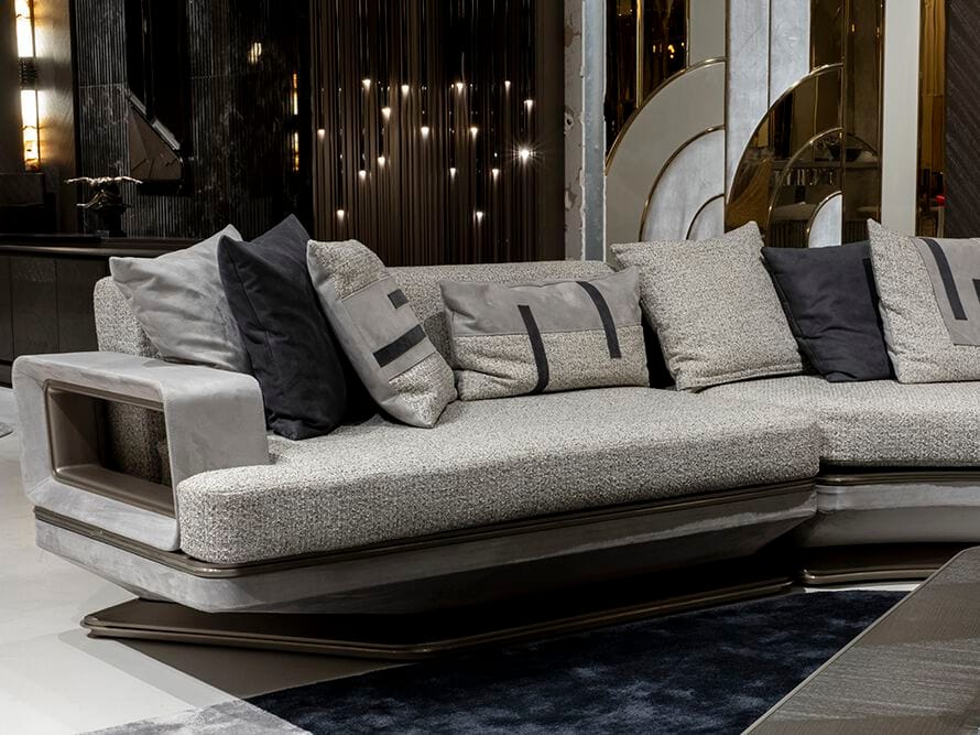 Угловой диван из ткани Zebrano Athena ARCH-00068915 - Вид №2