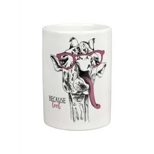 ZENFORT Стакан для зубных щеток Happy Giraffe - керамический аксессуар для ванной 89379253