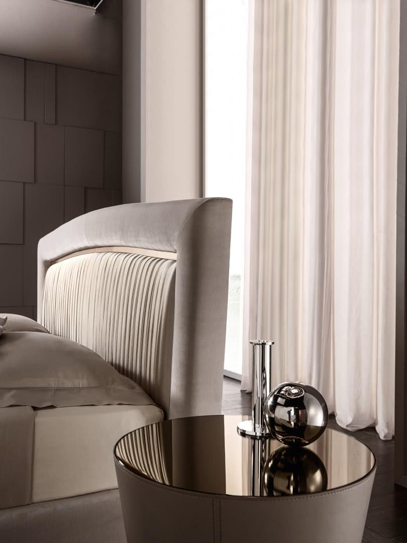 Cantori Двуспальная кровать с обивкой из бархата sun-id-1448592 - Вид №2