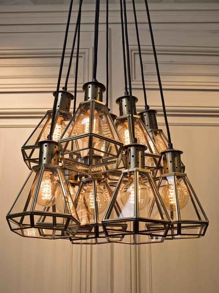 Подвесная лампа Polygon от Eichholtz 108837 EICHHOLTZ ДИЗАЙНЕРСКИЕ, EICHHOLTZ 060570 Латунь  - Вид №4