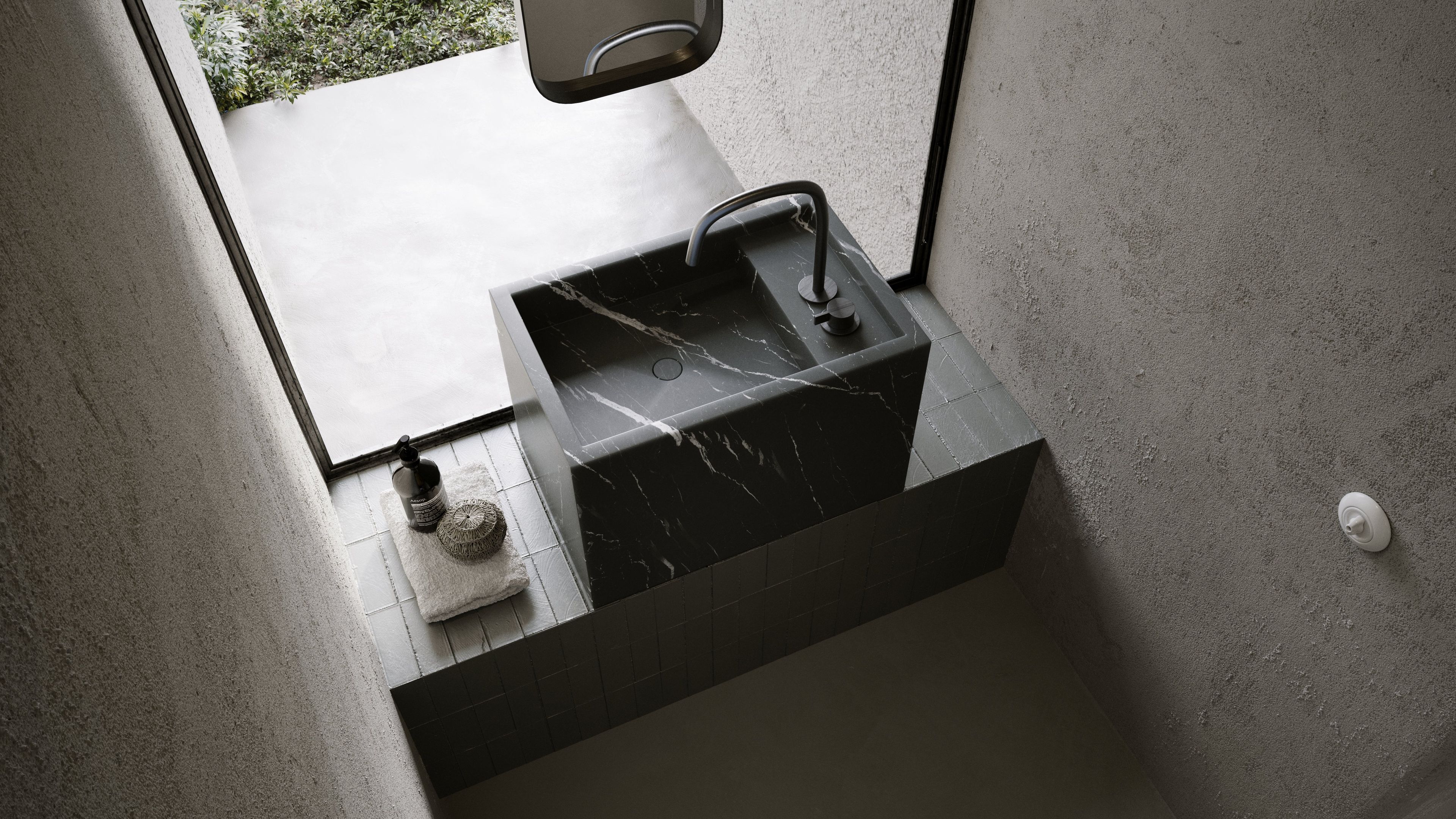 Одиночный подвесной умывальник из натурального камня COCOON Piet Boon ARCH-00052049 - Вид №27