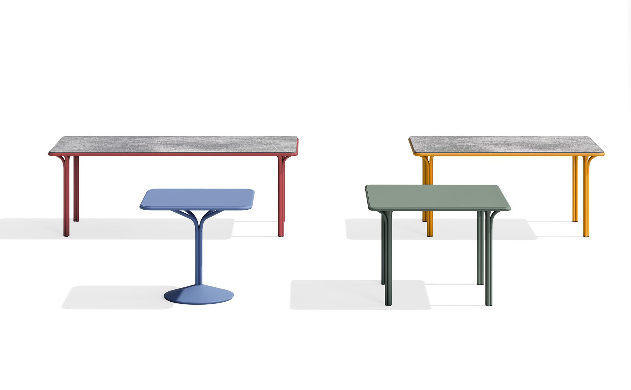 Квадратный стальной стол с порошковым покрытием BABEL D Jos ARCH-00038692 - Вид №3