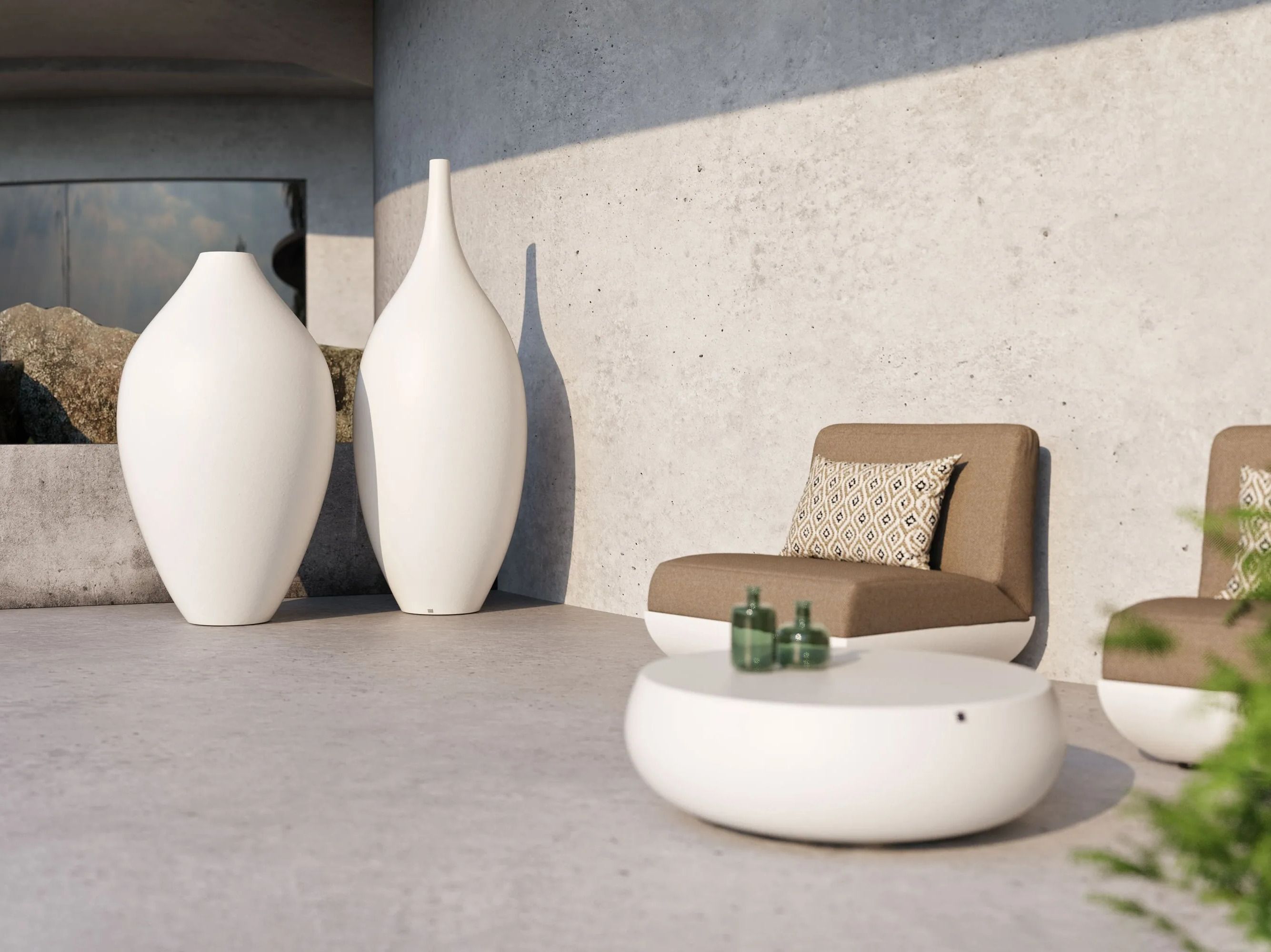 Высокий садовый горшок из стекловолокна GANSK NOBEL ARCH-00061401 - Вид №3