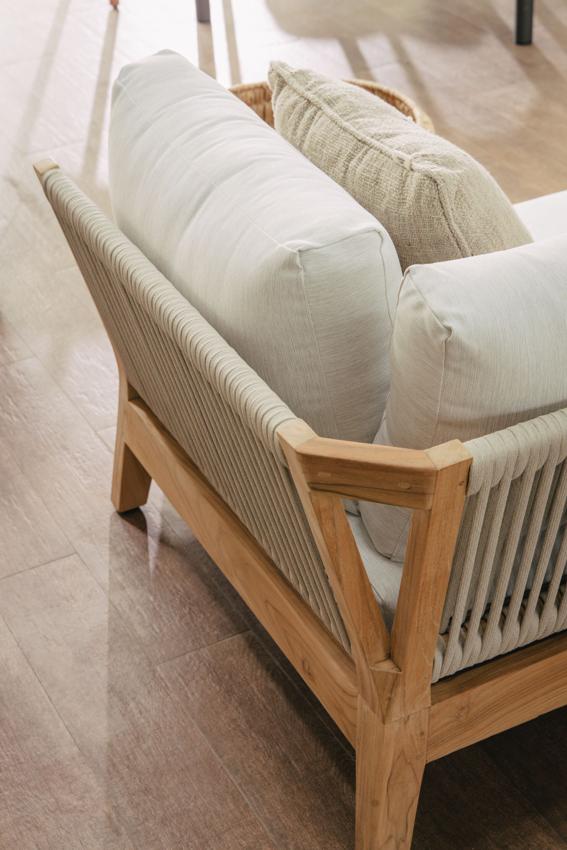 Правый / левый модуль для секционного дивана из тикового дерева cbdesign Венская модульная ARCH-00096006 - Вид №11