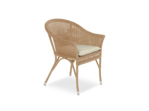 Садовый стул из смолы с подлокотниками