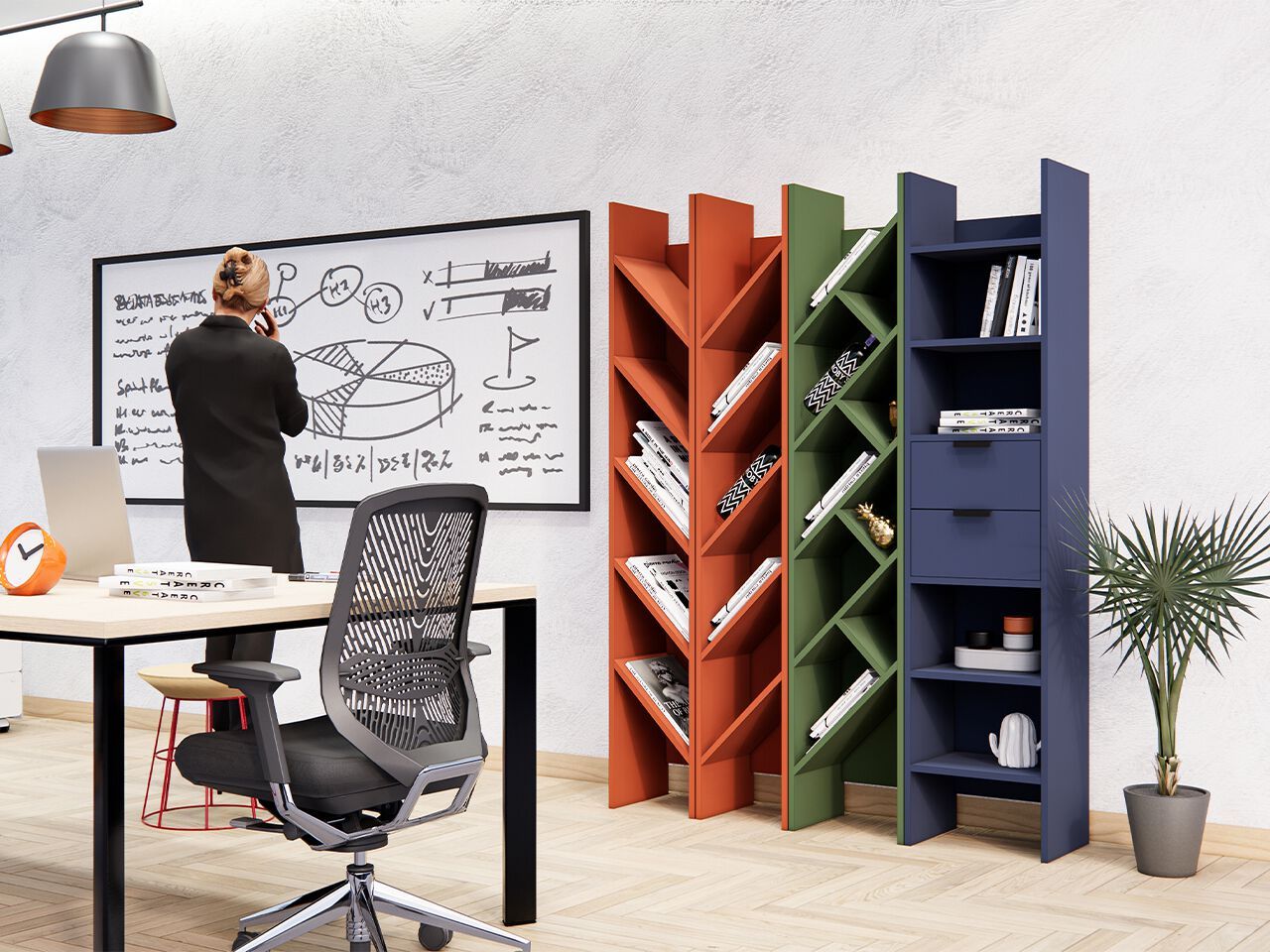 Книжный шкаф с ящиками MaxForm очевидный ARCH-00094534 - Вид №4