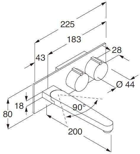 Boffi Смеситель для раковины из нержавеющей стали настенный sun-id-1364715 - Вид №1
