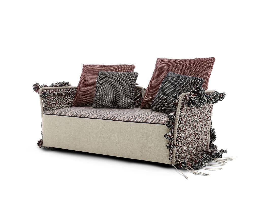 2-местный алюминиевый открытый диван с плетением Nodo Italia Antonio Marras + Nodo Italia ARCH-00136346