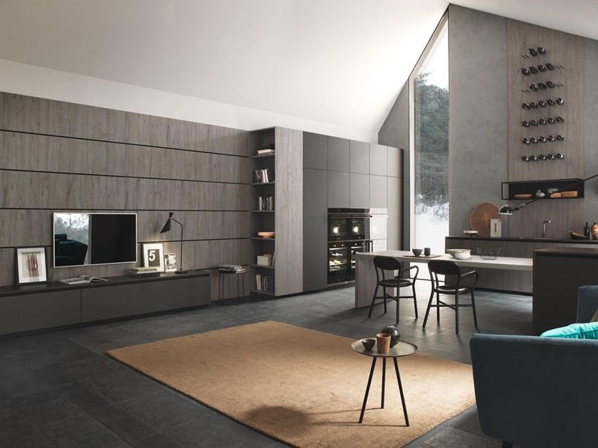 Floritelli Cucine Кухня с полуостровом без ручек Ares sun-id-1432210 - Вид №3