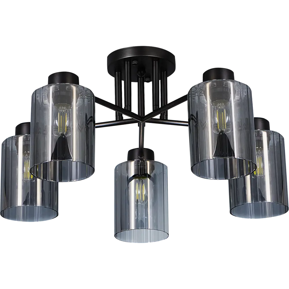 Потолочная люстра SCHAFFNER Dark 3600-5 - современное освещение для гостиной и спальни 89374508 STLM-1348569 - Вид №2