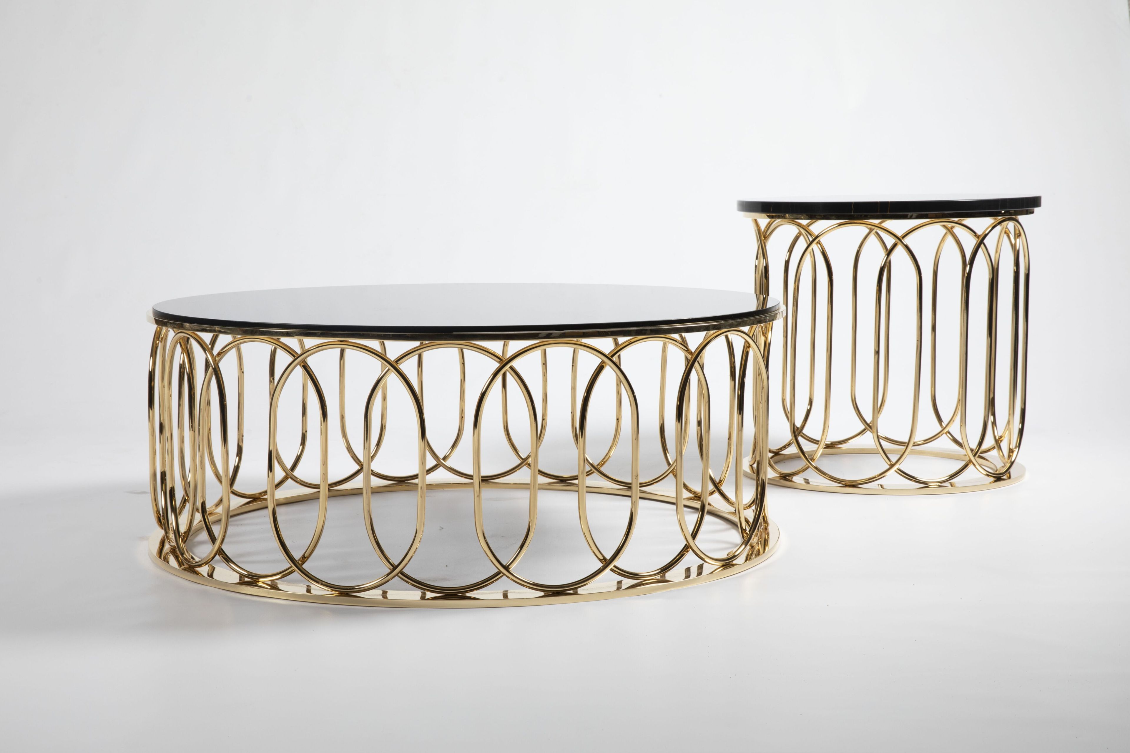 Журнальный столик из стали и мрамора Galbiati Exclusive Interiors ARCH-00081334 - Вид №4