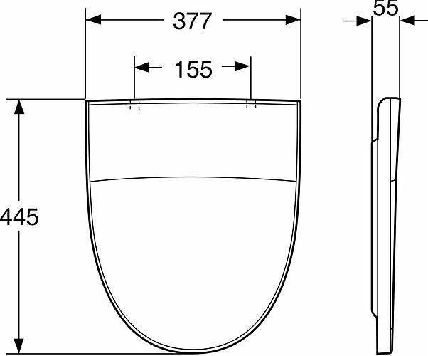 9154210001 Крышка сиденье для унитаза IDO Seven D - Вид №1