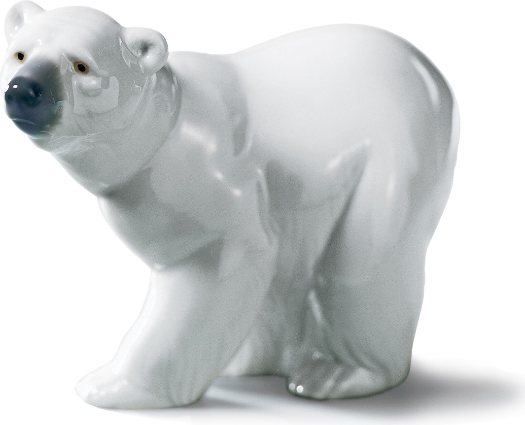 10668952 LLADRO Фигурка Lladro "Белый медведь I" 13x10см Фарфор Lladró 