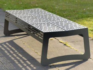 Скамья из нержавеющей стали без спинки