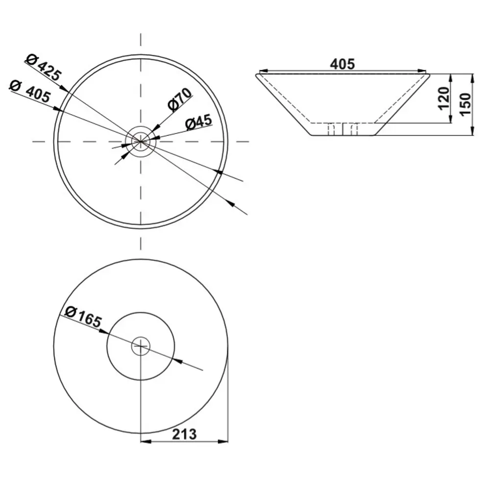 Раковина Melana MLN-7020 накладная 41.5 см 82199786 STLM-2207858 - Вид №5