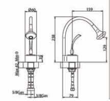 2823200010 Смеситель Bandini Eden Santreyd - Вид №2